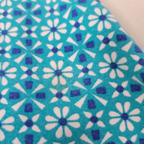 SO Womens Skater Dress Small Blue White Floral Pattern Mini - Picture 3 of 5